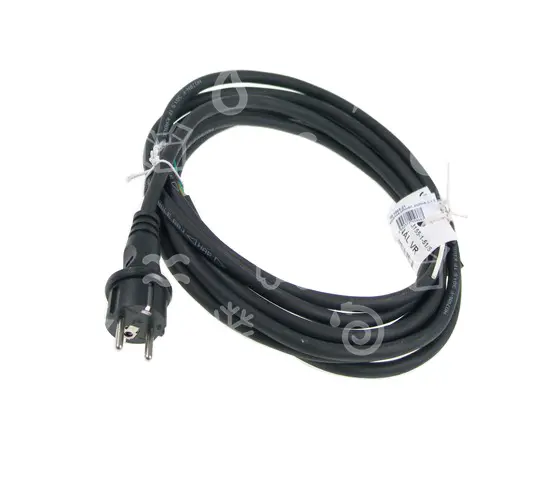 flexošňůra přívodní, pryžová, L = 5 m, 3x1,5 mm2, černá, přímá vidlice IP44